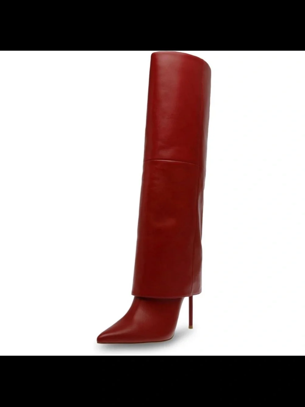 Steve Madden Red Over-the-Knee Pointed Stiletto Boots